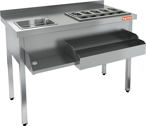 Барная станция открытая HICOLD НКС-10/6БПК