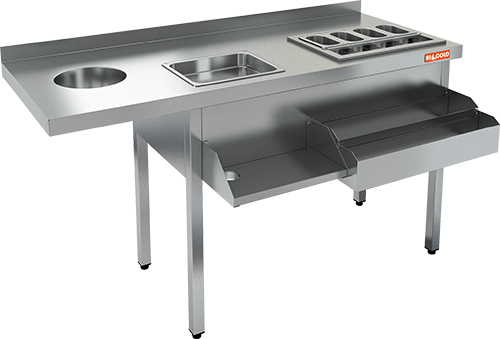 Барная станция открытая HICOLD НКС-15/6БПК